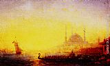 Felix Ziem Constantinople Au Soleil Couchant painting